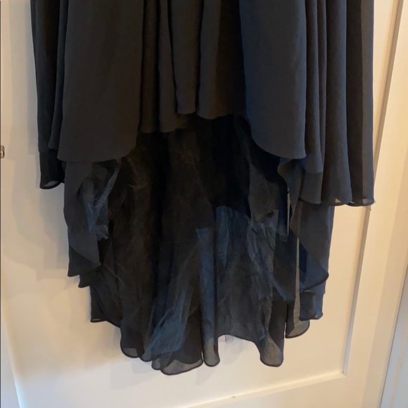 Vici Ina Black Floor Length Asymmetrical Gown - Picture 2 of 7